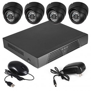 700TVL Indoor Day/Night Security Camera and 4CH HD...