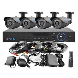 4CH 960H CCTV DVR Kit IR Color Waterproof Camera S...