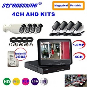 AHD Camera with 720P/Infrared/Waterproof and 4CH A...