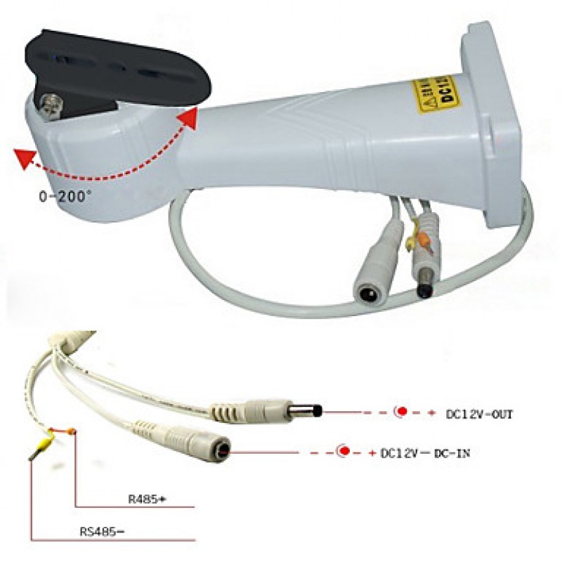 DC12V Waterproof Rotation Control PTZ Stent with RS - 485  