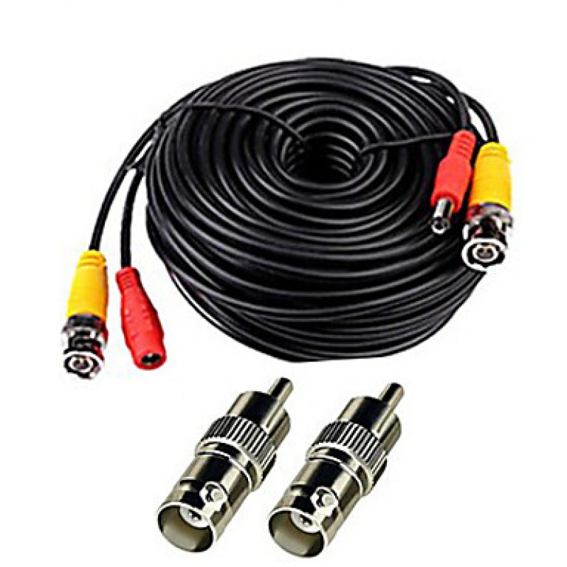 150 Feet Video Power Security Camera Cable for CCTV Surveillance DVR System  