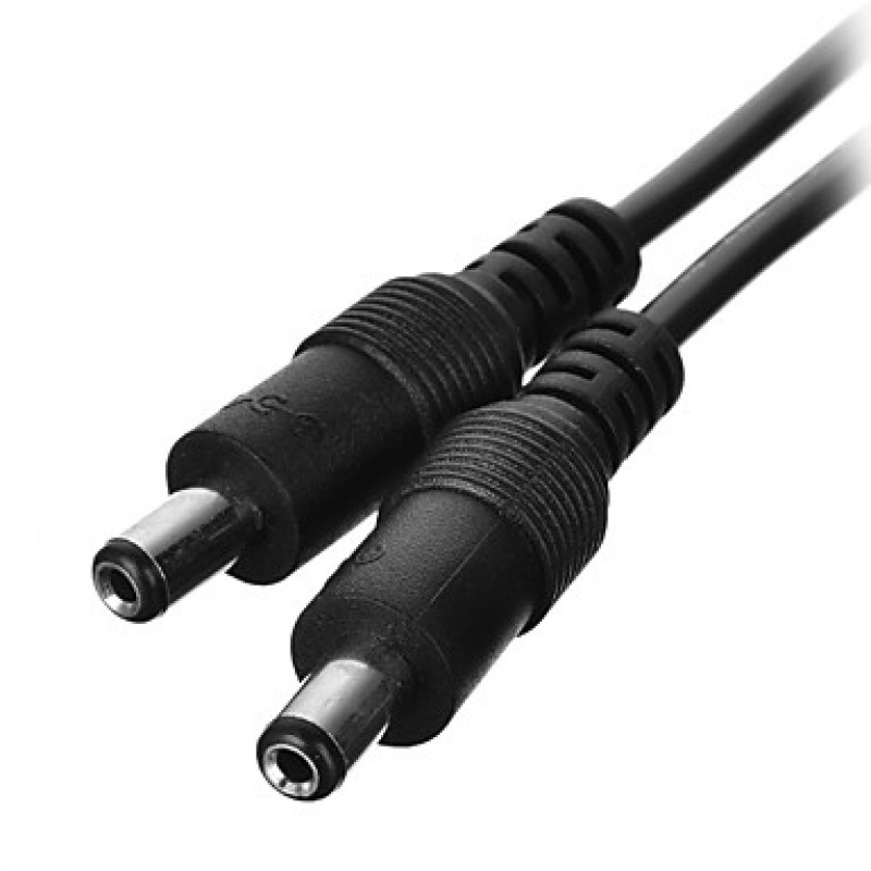 1-to-2 DC 5.5*2.1mm Male to Female Power Extension Cable  for CCTV Security Cameras  