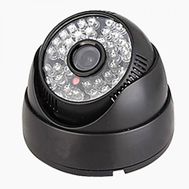 4CH Full D1 DVR Motion Detection CCTV Home Security Kit 800TVL Night Vision Dome Camera  