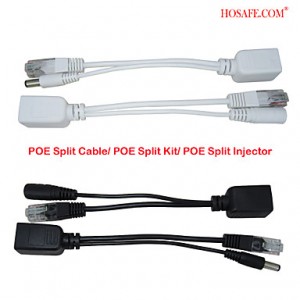 POE01 Passive POE Injector + POE Splitter Kit w/ 5...