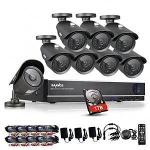 8CH CCTV System 960H 1TB DVR 8PCS 1000TVL IR Weath...