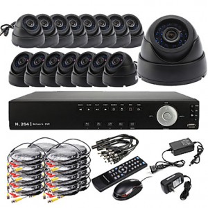 Ultra DIY 16CH D1 Real Time H.264 CCTV DVR Kit (16...