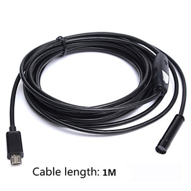 6 LED 7mm Lens Android Endoscope Waterproof Inspection Borescope Tube Camera  