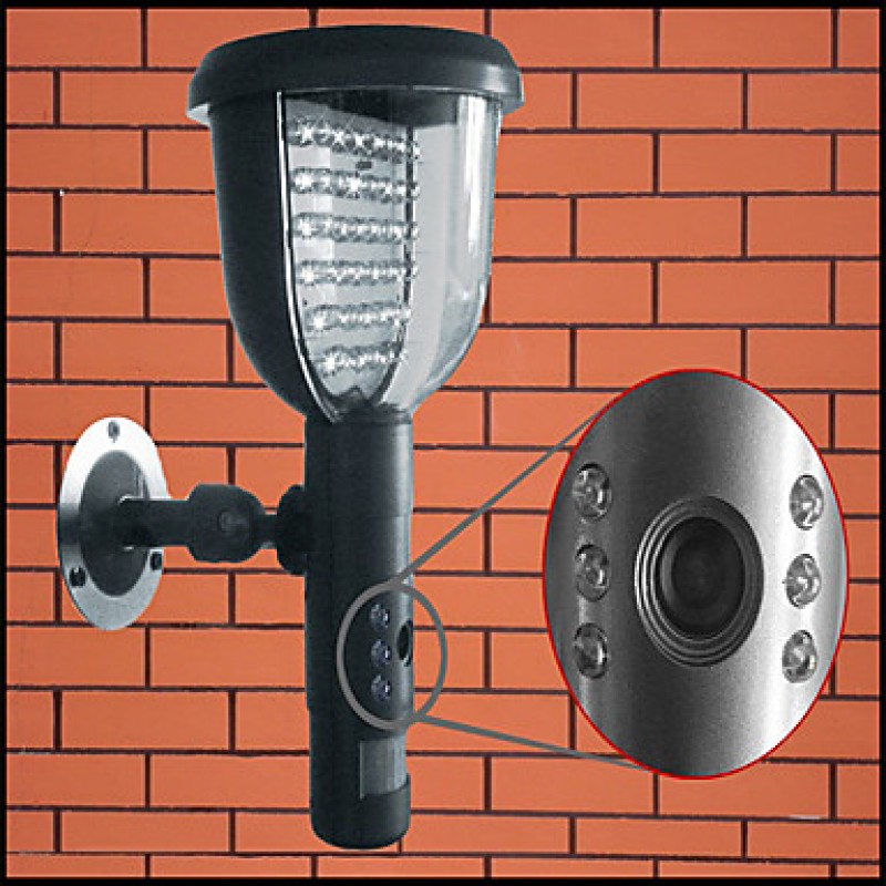 Solar DVR Security Camera Light PIR Motion Detection Video Record  